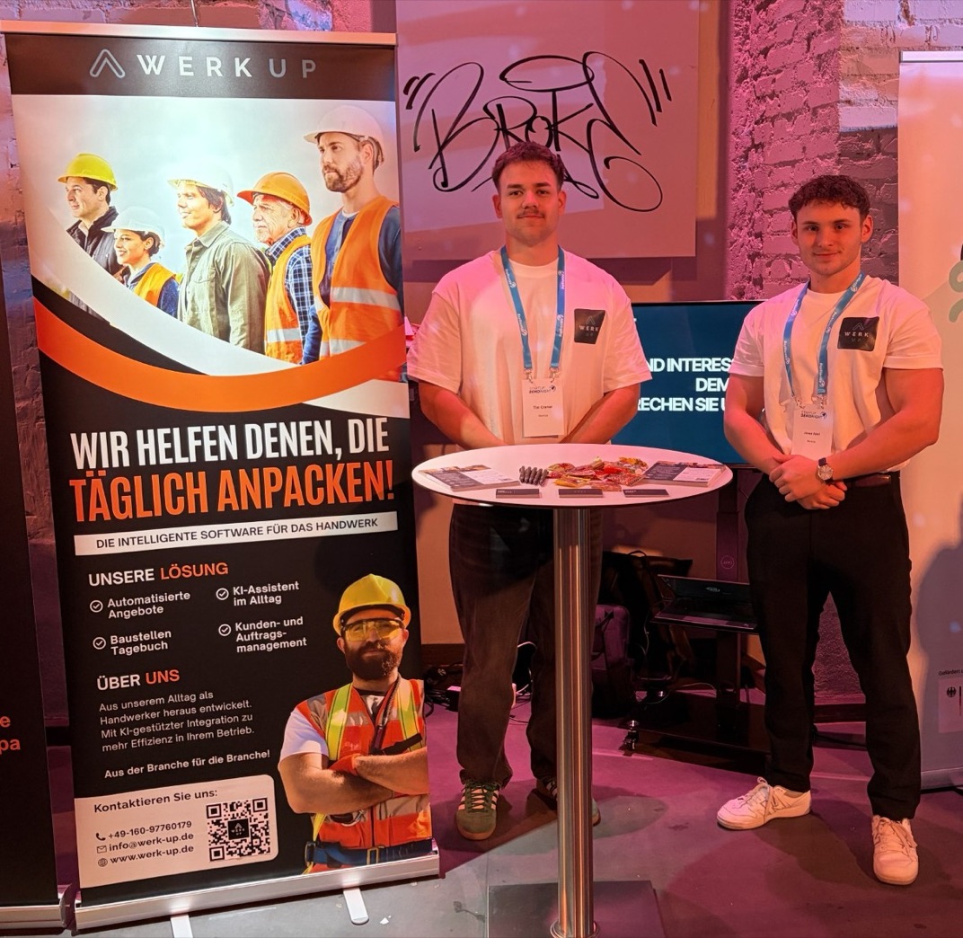 WerkUp bei der Demo StartUp Night in Nürnberg