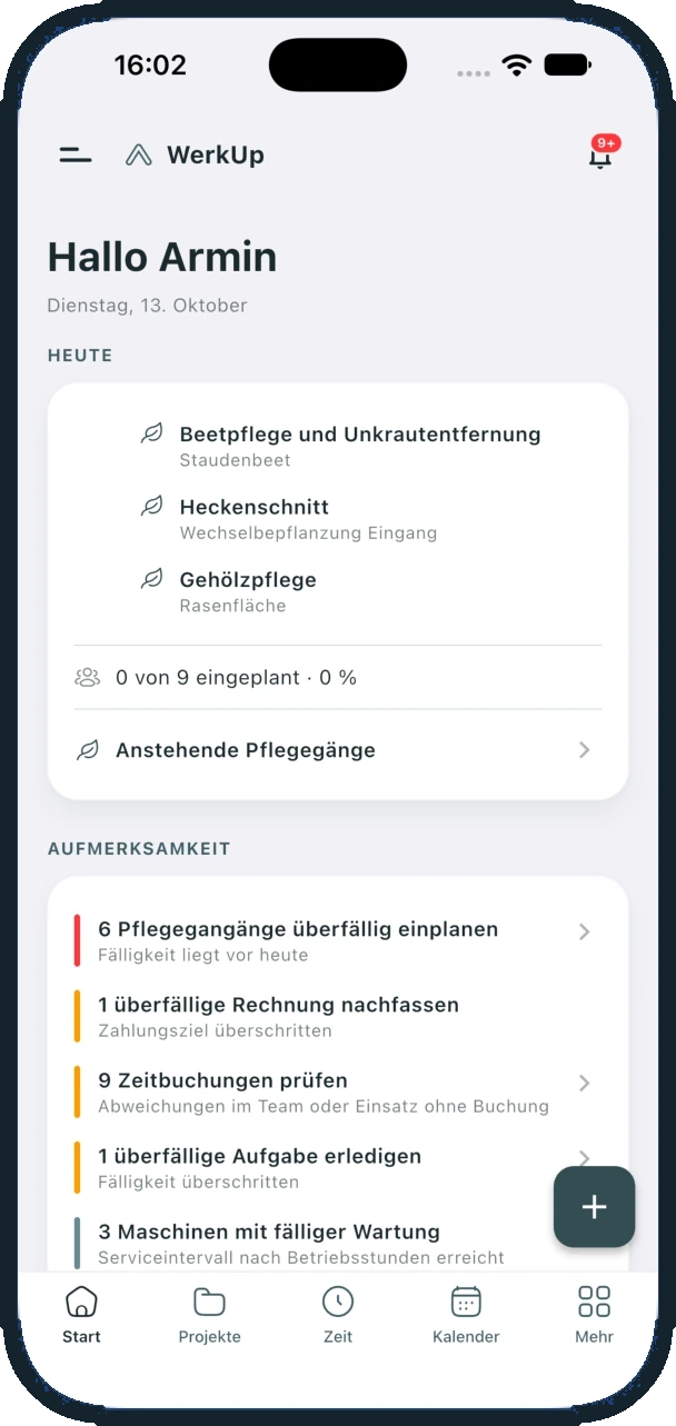 Smartphone: Cockpit mit Schnellzugriffen